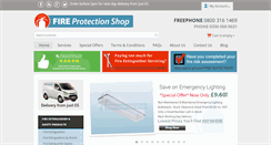 Desktop Screenshot of fireprotectionshop.co.uk