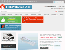 Tablet Screenshot of fireprotectionshop.co.uk